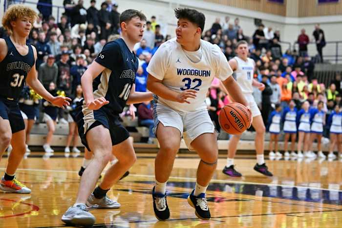 a Woodburn West Albany 5A Oregon boys basketball quarterfinal 2024 Leon Neuschwander 12